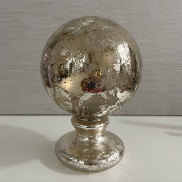 Lillian August Silver Glass Decorative Sphere - Picture 5 of 7
